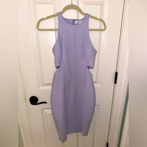 Elizabeth and James designer authentic bodycon dress in lilac